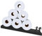 Étagère Flottante pour Papier Toilette – Étagère inclinée en métal pour Un Rangement Facile de la Salle de Bain – Support Mural Moderne pour Rouleaux de mouchoirs ou Serviettes