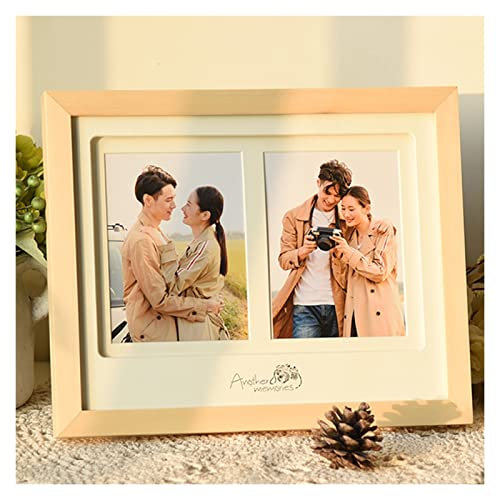 TOMYEUS Fotorahmen Fotorahmen Desktop Bücherregal aus Holz Fotorahmen Home Decoration Bilderrahmen mit High-Definition-Glas-Abdeckung Für Home Office Decor