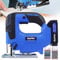 Cordless Jigsaw with Battery, Charger and 10 Saw Blades - Electric Jigsaw Tool, ±45°Bevel Cutting Angle, 4 Orbital Sets, Tool-Less Blade Change & Dust Extractor Port