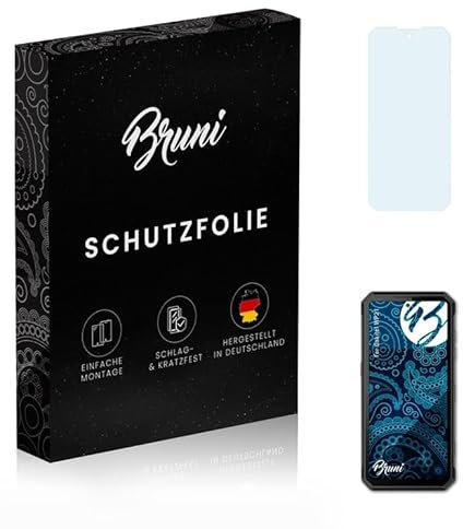 Bruni Schutzfolie kompatibel mit Oukitel WP21 Folie, glasklare Displayschutzfolie (2X)