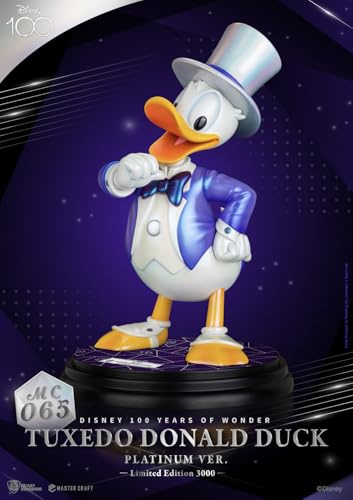 Beast Kingdom Toys Disney 100th Figur Master Craft Tuxedo Donald Duck (Platinum Ver.)