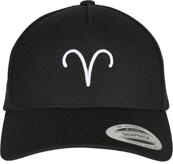 Mister Tee Unisex Zodiac YP Classics 5-Panel Premium Curved Visor Snapback Cap Aries, one Size