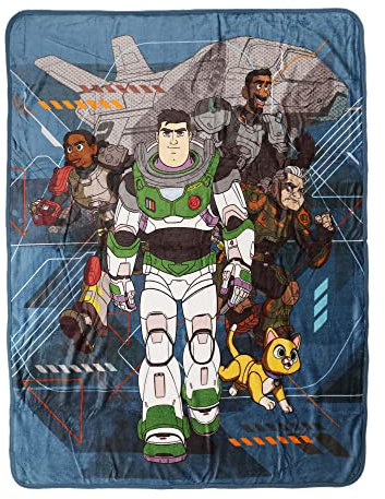 Northwest Lightyear Silk Touch Überwurfdecke, 116,8 x 152,4 cm, Space Team