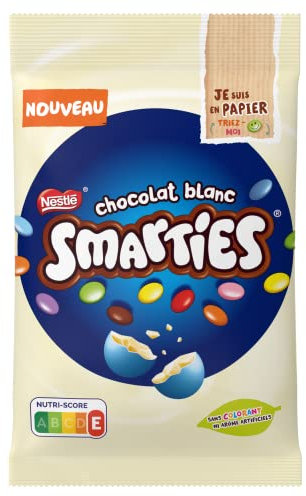 Smarties White - Mini Bonbons Chocolat Blanc - Le sachet de 250g