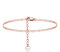 Cangall Silver Anklets for Women, 925 Sterling Silver Ankle Bracelets for Women, Adjustable Beach Barefoot Anklet String, Rose Gold Simple Foot Chain, Ankle Chain Anklets for Summer Holiday jewellery