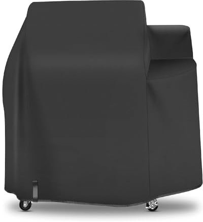 Blackhoso 149,9 cm Grillabdeckung Abdeckung für Weber 24 Zoll SmokeFire Holzpelletgrill (Smokefire EX4), Outdoor Heavy Duty Wasserdichte Grillabdeckung Zubehör für Weber Grill