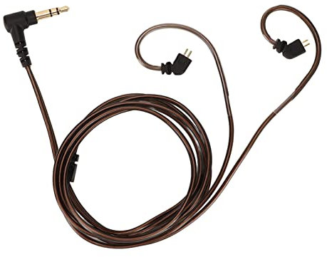 Lazmin112 3.5mm Headphone Sound Cable, Noise Reduction Earphone Upgrade Cord with Mic, OFC Core Wire, for 2 Pin 0.78mm Headphones, Replacement for ZSN ZSN Pro