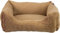 TRIXIE Hundebett Marley 60 x 50 cm in Ocker – eckiger Hundekorb für kleine Hunde - gemütliches Hundekörbchen mit hochwertigem Canvas Baumwollbezug - weich & waschbar - 37693