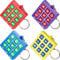 Otuuz 8 Stück Tic Tac Toe Spiel Schlüsselanhänger für Kinder Alter 8-12 Mini Tic Tac Toe Mitgebsel Schlüsselanhänger für Jungen Mädchen Geschenke zum Valentinstag, Kindergeburtstag