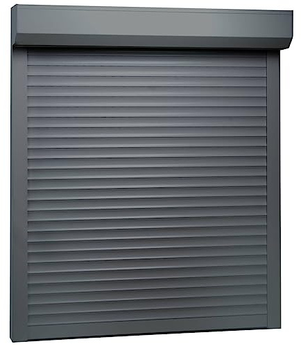 Hommdiy Rollladen Aluminium,Rollladen Gute Wärme- und Schalldämmung Rollladenpanzer Behang Rolladen Rolladenbehang Vorbaurollladen (Anthrazit-100 x 120 cm (B x H))