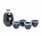 Lujo - Juego de sake - Azul - 5PCS - 300 ml - Juego de sake japonés - Juego de té - Juego de té - Sake Glass - Botella de sake - Tazas de sake - Vajilla japonesa - Regalo de Navidad - Paquete de