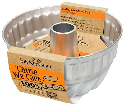 Birkmann, 'Cause we care Gugelhupf, argento, Ø 22 cm, latta stagnata, senza PFOA e PFOS, 889095