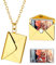 Supcare Damen Medallion zum Öffnen Mit Bild, Personalisierte Kette mit Foto, Gravierbarer Medaillon zum Aufklappen Foto, Juwelengeschenk für Valentinstag, Weihnachten, Muttertag und Geburtstag