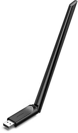 UGREEN WLAN Stick AX900 WiFi 6 Primär WLAN Adapter PC mit Antenne Dual Band 2,4G/5GHz, High Gain Internet Stick mit eingebauter Treiber, WPA2-PSK Verschlüsselung, Kompatibel mit Windows 11/10