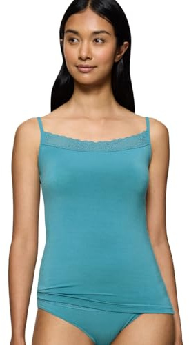 Triumph Feel of Modal Spaghetti Top, Hemd Damen, Türkis (Quiet Turquoise), L
