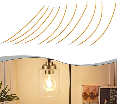 FACULX DIY 10 Stück LED Flexible Filament 2200K Warmweiß 130mm Innenbeleuchtung LED Diode Birnen Filament
