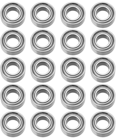 OTOTEC MR84ZZ Rillenkugellager, ID, 4 mm Außendurchmesser, 8 mm Dicke, 3 mm P0-Lager, Stahl, doppelt geschirmte Lager für Hochgeschwindigkeitsmotoren, Getriebelüfter, 20 Stück