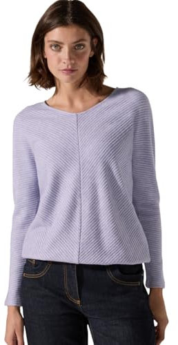 Cecil B322386 Ottoman Camiseta, Gentle Lila Melange, S Mujeres