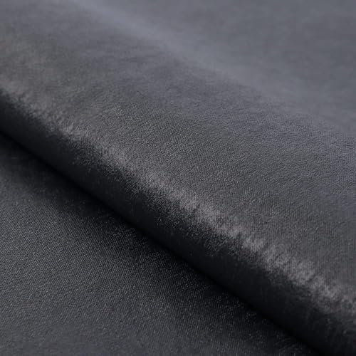 Fabreco PLATINUM Möbelstoff – Eleganter Polsterstoff mit leichtem Glanz, robuster Stoff für Sitzbezüge, Sofas und Dekoration, Meterware 148 cm breit, vielseitig einsetzbar - Grau