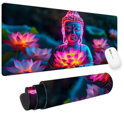 Mouse Pad Color Large Mouse Mat Zen Gaming Mouse Pad 500x300x3mm Large Mouse Mat Desk Mat with Anti-Slip Rubber Base Improve Precisionand Speed, Computer Office Desk Accessories, Gifts for Women yv-98