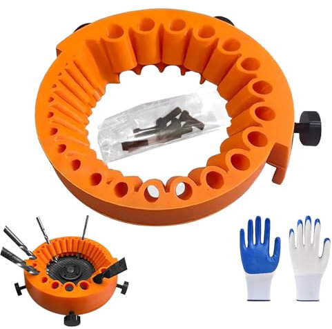 SoeUyd Afilador de Brocas, Amoladora Angular para Afilar Brocas, Herramientas para Afilar Brocas, Afilador de Brocas, Herramientas para Afilar Brocas de 2-13 MM y Brocas de 125 MM