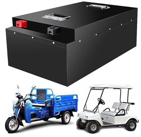 ZXLLAFT Batterie LiFePO4 48 V pour Moto, Batterie Lithium-Fer-Phosphate 48 V 55 Ah 70 Ah pour Moteur de Tricycle, voiturette de Golf 2 700 W 3 400 W,48v55ah
