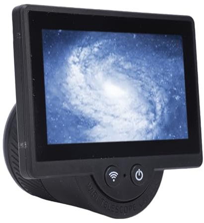 Fafeicy WiFi Electronic Eyepiece Wireless Telescope Eyepiece Digital Eyepiece with 4.3in HD IPS Display 1MP Camera for Astronomy Telescopes Microscopes Binoculars