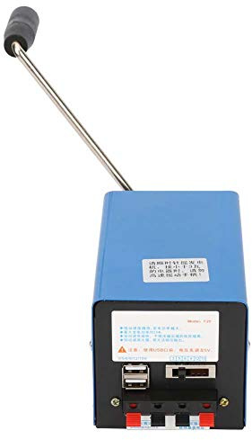 Qcwwy Generatore Portatile a Manovella, Dinamo di Emergenza USB Ad Alta Potenza da 20 W con, per Alimentazione di Emergenza di Salvataggio di Sopravvivenza in Campeggio All'aperto