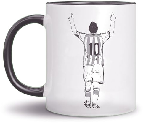 Verdaxis Fußballspiel-Tasse, Tasse Geschenk für Argentinischer Fußballfan,Kaffetasse zum Thema Weltmeisterschaft,Fußball GOAT Tasse mit Spruch