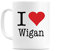 WeDoMugs I Love Wigan 11oz Coffee Tea Ceramic 11oz Coffee Tea Gift Mug Cup