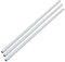 sourcing map 3Pack Lampenrohrnippel M10 Gewinde 390mm Hohl Reparaturteil Verzinkt silber
