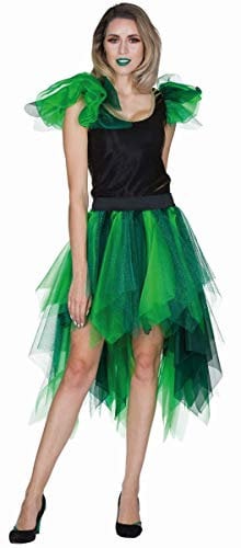 PartyXPeople Waldfee Damenkostüm | Verkleidung Fee Fairy Elfe | Karneval Fasching Kleid grün 13646-44
