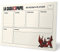 Grupo Erik Wochenplaner Block A4 Kalender Planer Haus des Geldes -Tischplaner A4 ohne festes Datum Offizielles Netflix - Merchandising