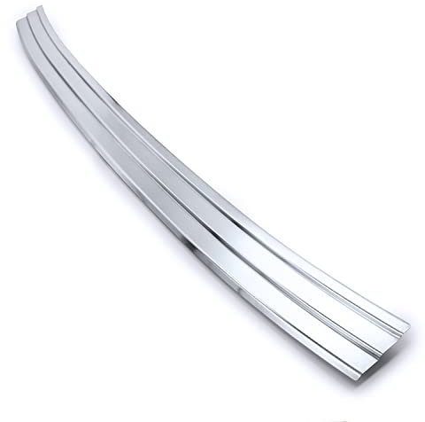 teileplus24 AL168 Ladekantenschutz Aluminium kompatibel mit Audi e-tron Sportback 2020-, Farbe:Silber