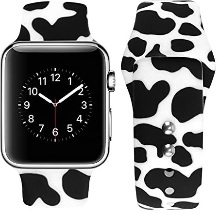 Vozehui Compatible with Apple Watch Strap 38mm 40mm 41mm 42mm 44mm 45mm for Women Men, Soft Silicone Marble Pattern Replacement Strap Sport Band Compatible with iWatch Series SE 9 8 7 6 5 4 3 2 1