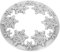 Angoily Kerze Deckel Candle Topper Für- Schneeflocken Kerzen Topper Jar Kerzen Zubehör Weihnachten Kerzenaufsatz Teelichtaufsatz 8,2cm (Splitter)