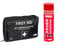 KFZ-Verbandtasche DIN 13164 - Verbandskasten Auto - Erste Hilfe Kasten Auto - Verbandkasten PKW - Motorrad - Auto Set - Schwarz - Verbandstasche