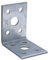 Equerre Assemblage Supports d'angle 90 Angle Connecteur Robuste en acier Fixation de support en forme de L 105x105x90x3mm Zinc Fini pour Armoires en bois Support d'étagère de Meubles (Lot de 2)