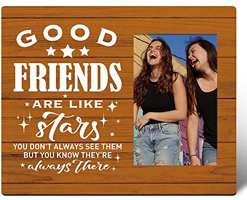 Freundschafts-Bilderrahmen, Geschenke für Frauen, Freunde, gute Freunde sind wie Sterne, Geburtstag, Weihnachten, Abschlussgeschenke für beste Freundin, BBF, Bestie, lange Entfernung, beste Freundin,