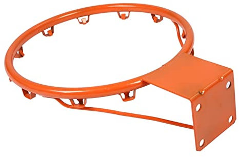 WILLWA 35 cm Athlet Basketball Match Game Ball Lock Up Hoop Rim Stand Backboard Basket for Erwachsene Full Solid Metal Spring
