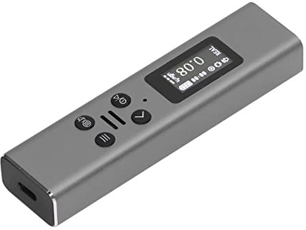 Geigerzähler Detektor für Nukleare Strahlung, Digitaler Nuklearstrahlungsmonitor Beta Gamma Röntgenstrahlungsmessgerät mit TFT HD Display Handmessgerät für Strahlung Dosimeter (Silber)