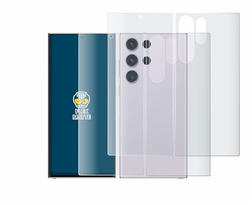 BROTECT Schutzfolie für Samsung Galaxy S23 Ultra | (Display+Rückseite) 2 Stück Entspiegelnder Displayschutz Made in Germany Matte Full-Screen 3D Curved Anti-Reflexion