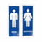 Aufkleber WC WOMAN & MAN 21x7,5 cm - WC-Aufkleber für Außen- und Innenbereich - Woman & Man WC Sticker