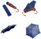 Ombrello da viaggio,Ombrellone da spiaggia,Ombrello mini principessa Simpatico ombrello rotondo a punta d'onda Ombrello piccolo con manico curvo Ombrello pieghevole manuale pieghevole-Blu ( Color : Bl