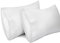 Lirex 2er Pack Kissenbezug 40 x 70 cm - 100% Baumwolle Kissenbezüge-Anthrazit-Kissenhülle-Hypoallergen, Oeko-TEX Zertifiziert, Weiß