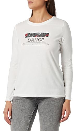 s.Oliver Longsleeve mit Pailletten Ecru 42