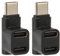 Bewinner 2 Stück 10 Gbit/s USB C 3.1 90-Grad-Winkeladapter USB Typ C Stecker auf Dual USB C2.0 Buchse, Unterstützt 100 W, 4K 60 Hz