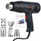 HUIOP 1800W Heat Gun Kit Industrial Hot Gun Fast Heating LCD -controlled Heat Blower Adjustable 60~600℃ Heat Gun with 4 Nozzles for H