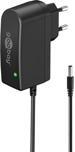 goobay 64973 Universal Netzteil 12 V / 7,2 W 0,6 A Steckernetzteil 12v / Ersatznetzteil mit DC-Stecker 5,5 mm x 2,1 mm für TV Box, Router, LED-Streifen, Videokamera / 1.8 Meter