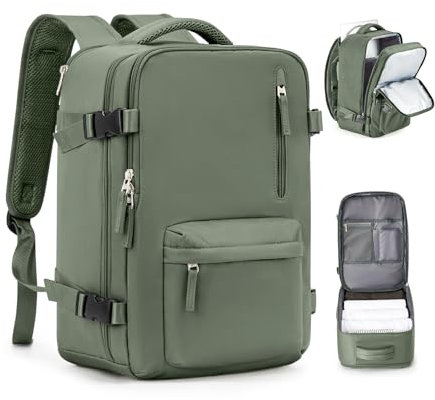 Handgepack 40x20x25 für Ryanair Handkabinengepäck Reiserucksack Unter Dem Sitz Handgepäck Rucksack Flugzeuge Reisetasche Weekendertasche Wanderrucksack Lässiger Tagesrucksack,X6-Armeegrün